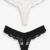 Next Tanga 2er-Pack Spitzenslips, Tanga (2-St)