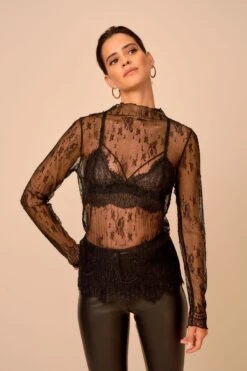 Next Langarmbluse »Langarm-Shirt Mit Spitze« (1-tlg) -Next Geschäft 12e64cff 806e 5624 b38c d64543d8ec43