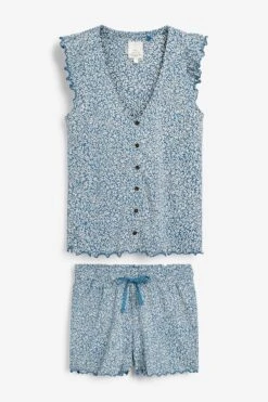 Next Pyjama Morris & Co. At Next Kurzer Pyjama Aus Jersey (2 Tlg)