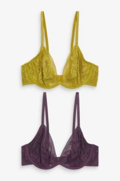 Next Set: Dekolleté-BH 2 X Unwattierte Dekolleté-BHs Mit Spitze (2-tlg)
