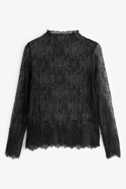 Next Langarmbluse »Langarm-Shirt Mit Spitze« (1-tlg)