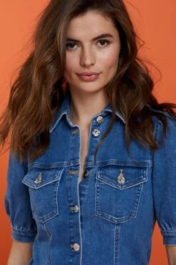 Next Jeanskleid Jeanskleid Mit Kurzen Puffärmeln (1-tlg) -Next Geschäft 34336e62 8e8f 5b9b 986c b9671e066790