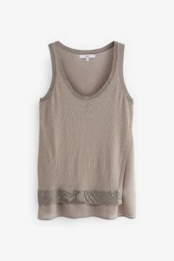 Next Stricktop Asymmetrisches Tanktop Im Lagenlook (1-tlg)