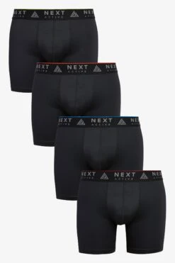 Next Boxershorts 4er-Pack Sport-Unterhosen In Längerer Länge (4-St)