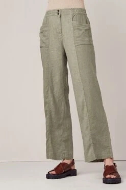 Next Leinenhose Hose Aus Leinenmischung Mit Weitem Bein (1-tlg)