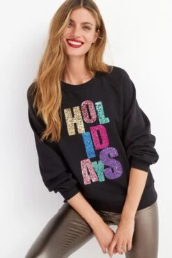 Next Sweatshirt Sweatshirt Mit Weihnachtlicher Grafik (1-tlg)