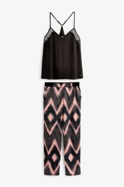 Next Pyjama Satin-Schlafanzug Mit Trägertop (2 Tlg)