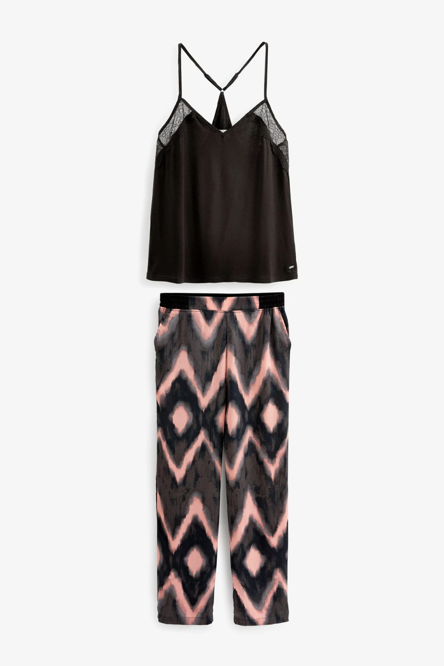 Next Pyjama Satin-Schlafanzug Mit Trägertop (2 Tlg) 1 Next Pyjama Satin-Schlafanzug Mit Trägertop (2 Tlg)