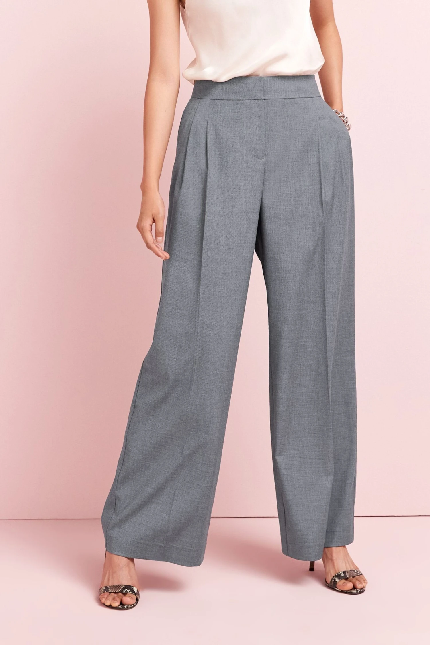 Next Anzughose Hochwertige Hose Mit Weitem Beinschnitt (1-tlg) 3 Next Anzughose Hochwertige Hose Mit Weitem Beinschnitt (1-tlg) – Bild 3