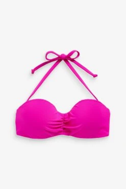 Next Bandeau-Bikini-Top Wattiertes Bandeau-Bikinioberteil Figurformend (1-St)