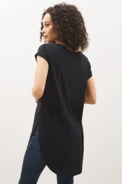 Next Longtunika »Tunikatop Mit Nieten, Web-Front + Jersey-Rückseite« (1-tlg) -Next Geschäft 7e87dbb4 70f1 5255 8860 6a5d05c7429d