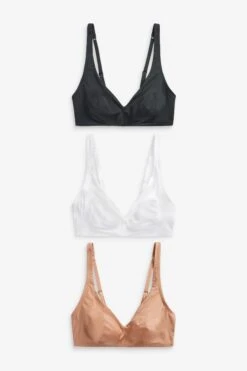 Next Set: Bügelloser BH 3 Wattierte, Bügellose Still-BHs Aus Mikrofaser (3-tlg)