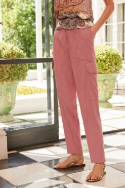 Next Cargohose Cargo-Karottenhose Aus Leinenmischgewebe (1-tlg) -Next Geschäft 853055a2 4f31 51e6 b56d 0e13886898e3