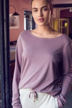 Violett - Savanna Miller X Next Langärmeliges Top -Next Geschäft 990 722s3