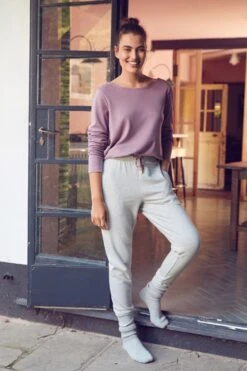 Violett - Savanna Miller X Next Langärmeliges Top -Next Geschäft 990722s2