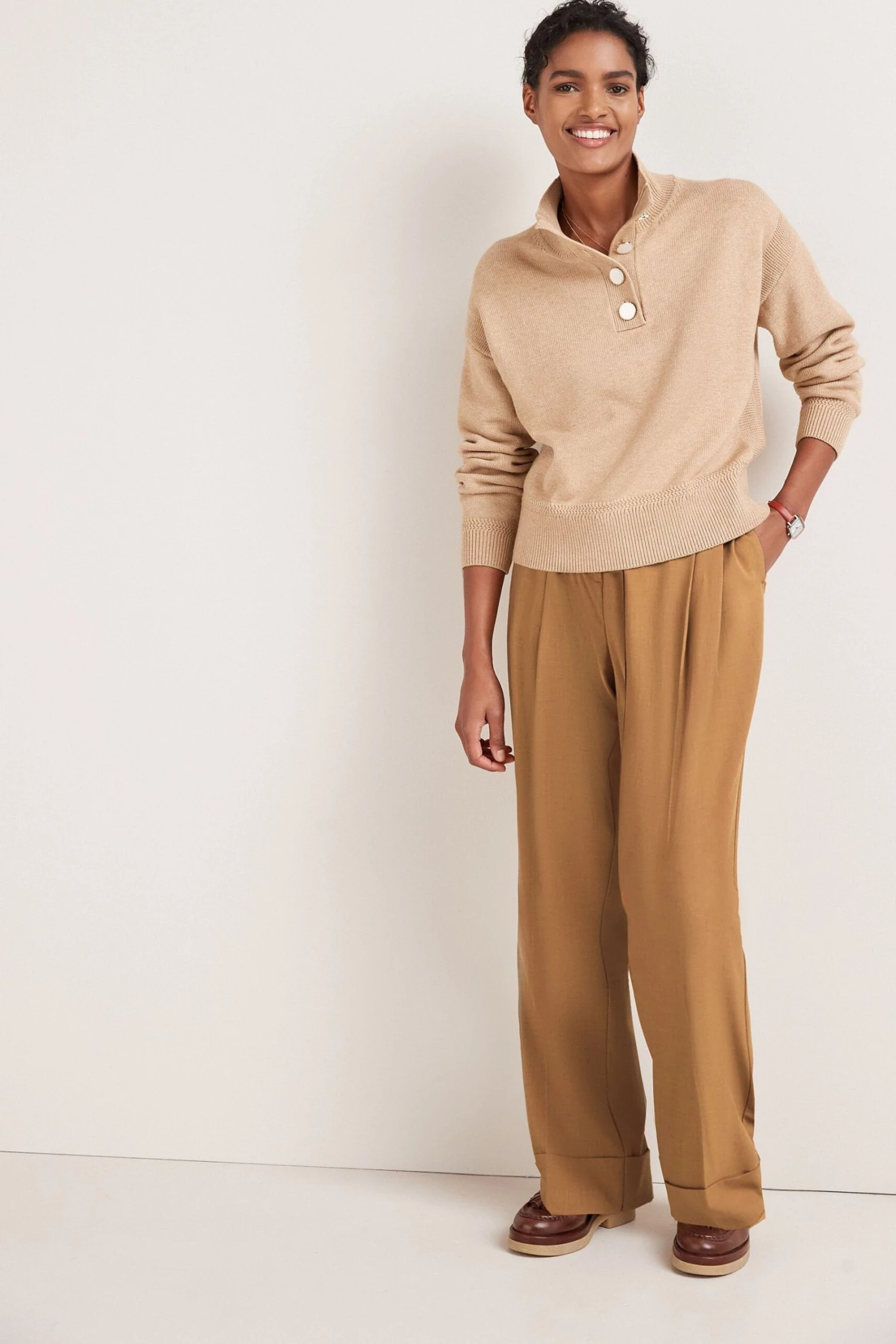 Next Polokragenpullover »Hochgeschlossener Polo-Pullover Mit Knöpfen« (1-tlg) 3 Next Polokragenpullover »Hochgeschlossener Polo-Pullover Mit Knöpfen« (1-tlg) – Bild 3