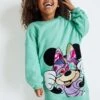 Minnie Mouse Lizenziert, Grün, Pailletten - Next Pulloverkleid (3-16yrs)