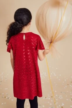 Next Party-Kleid Mit Funkelnder Paillettenverzierung (3-16yrs) -Next Geschäft A28995s4