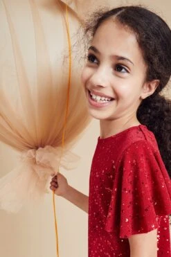 Next Party-Kleid Mit Funkelnder Paillettenverzierung (3-16yrs) -Next Geschäft A28995s5