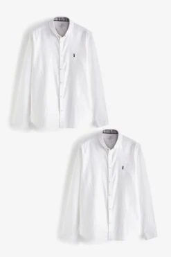 Next Langärmelige Oxford-Hemden Mit Stretch Im Multipack -Next Geschäft A75 200s6