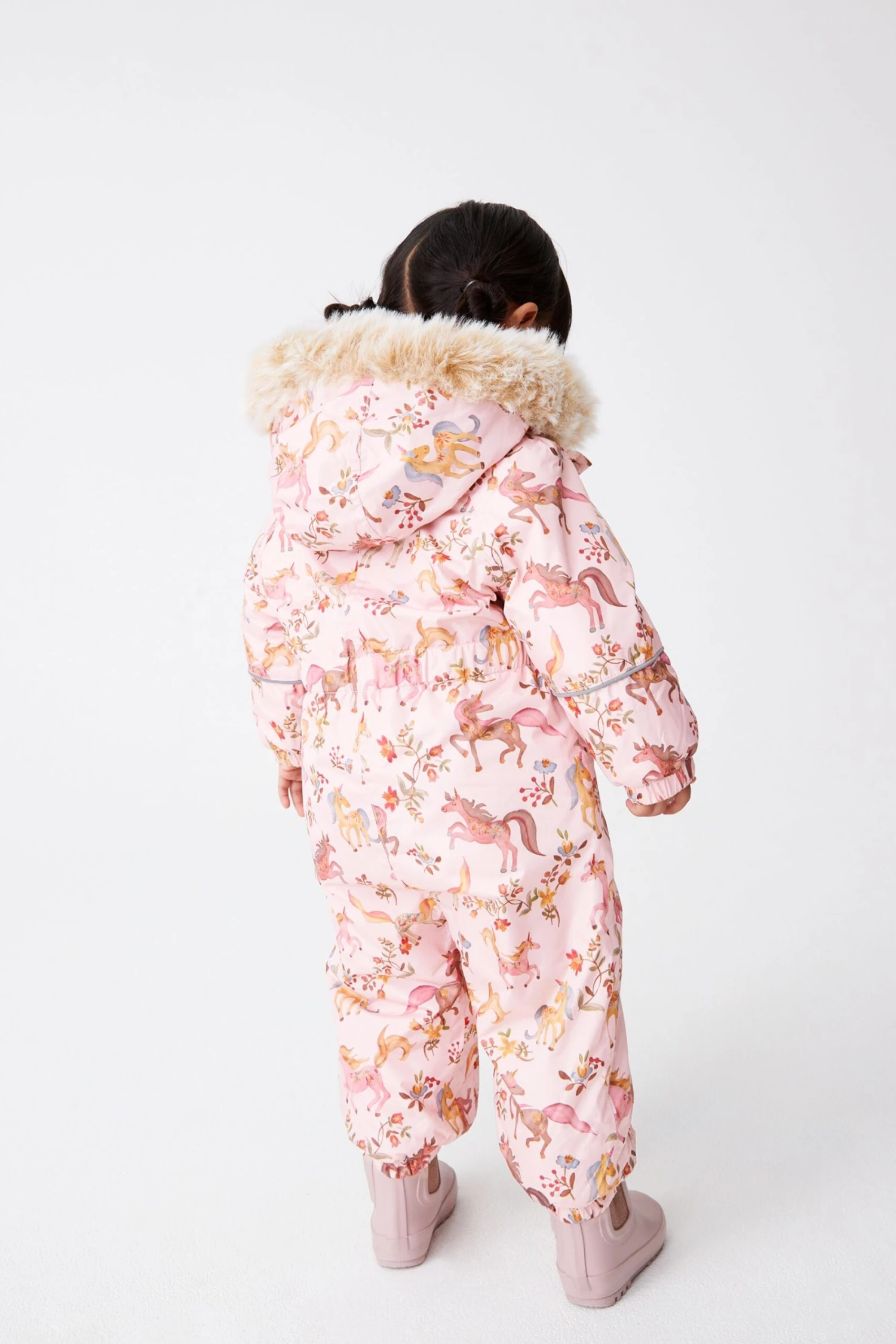 Pink - Next Wasserdichter Schneeanzug Mit Einhornprint (3 Monate Bis 7 Jahre) 2 Pink - Next Wasserdichter Schneeanzug Mit Einhornprint (3 Monate Bis 7 Jahre) – Bild 2