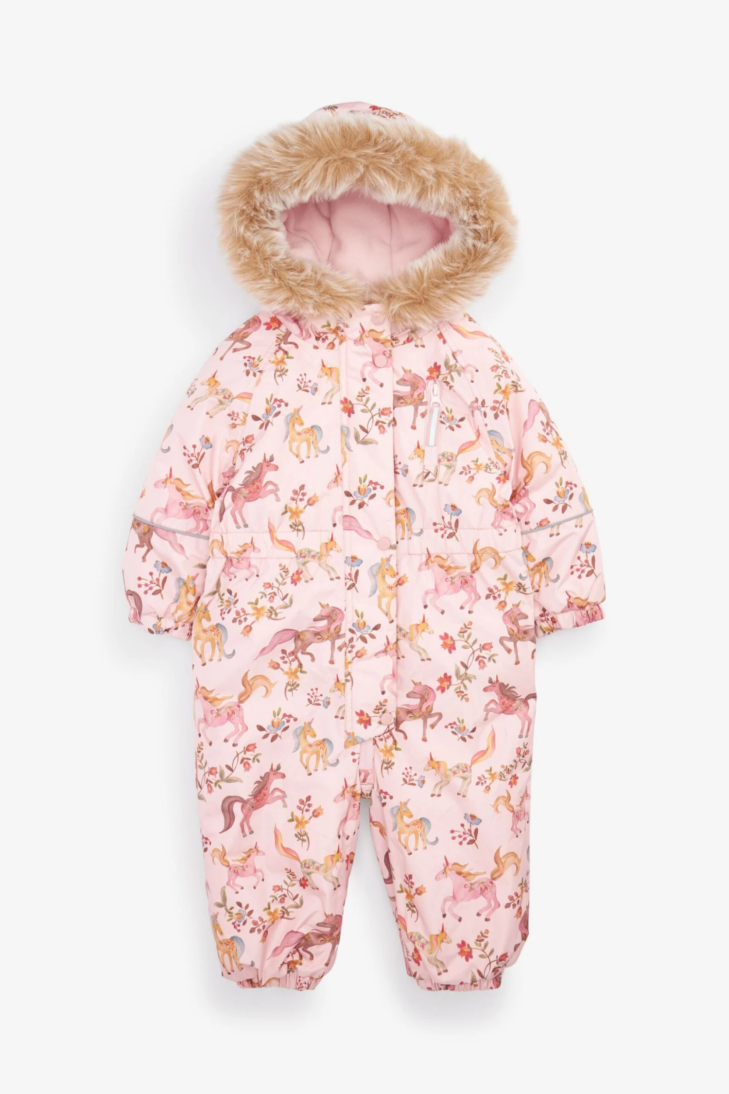 Pink - Next Wasserdichter Schneeanzug Mit Einhornprint (3 Monate Bis 7 Jahre) 5 Pink - Next Wasserdichter Schneeanzug Mit Einhornprint (3 Monate Bis 7 Jahre) – Bild 5