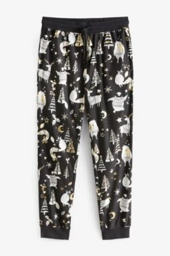 Schwarz/weiß - Next Herren Woodland Pyjama, Teil Der Familienkollektion -Next Geschäft A88492s6