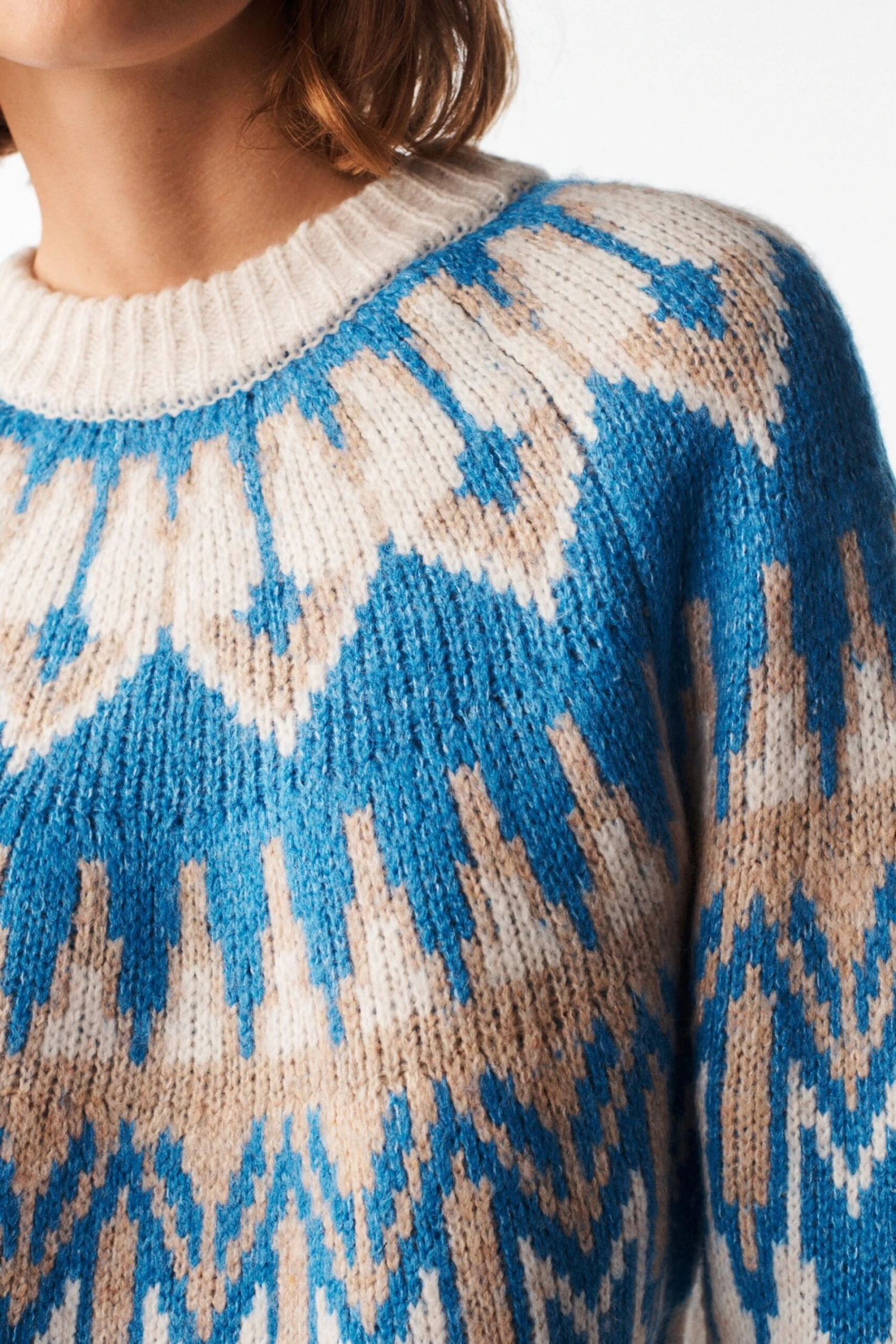 Blau-weiß - Next Tunikapullover Mit Norwegermuster 4 Blau-weiß - Next Tunikapullover Mit Norwegermuster – Bild 4