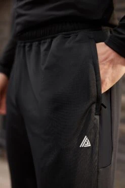 Schwarz/weiß - Next Active Sport Trainingshose -Next Geschäft A98714s5