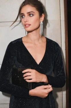 Schwarz-Glitzer - Next Langärmeliger Overall Aus Samt 6 Schwarz-Glitzer - Next Langärmeliger Overall Aus Samt -Next Geschäft C04 922s3