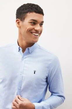 Next Langärmelige Oxford-Hemden Mit Stretch Im Multipack -Next Geschäft C41 574s5