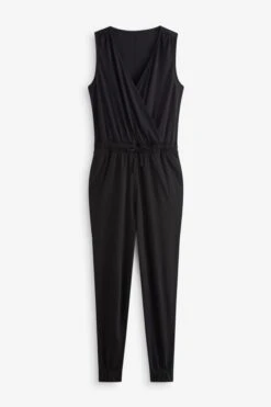 Schwarz - Next Active Sport Ärmelloser Yoga-Jumpsuit -Next Geschäft C45607s5