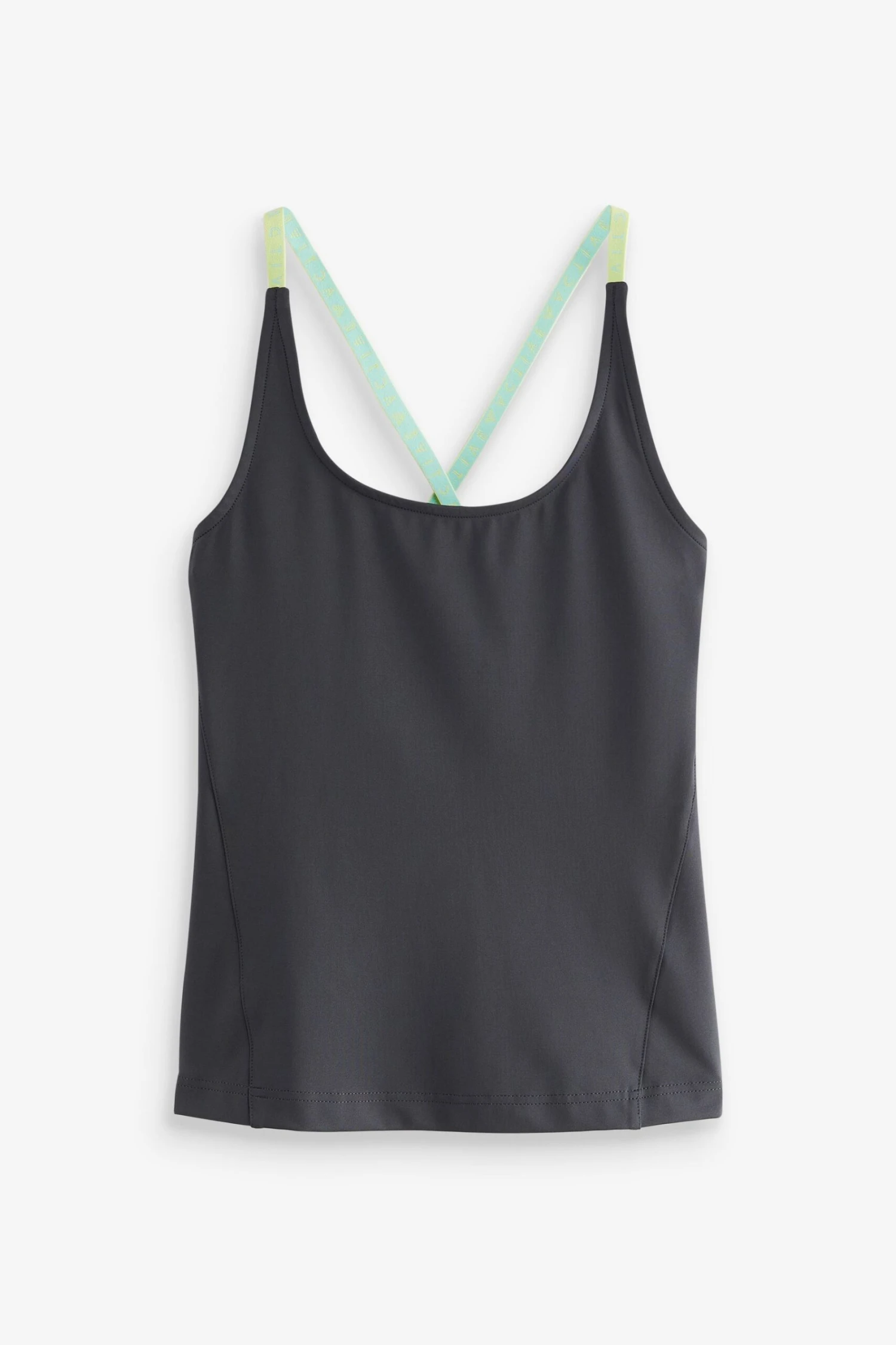 Schiefergrau - Next Active Figurbetontes Sport-Trägertop Mit überkreuzter Rückseite 4 Schiefergrau - Next Active Figurbetontes Sport-Trägertop Mit überkreuzter Rückseite – Bild 4