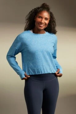 Next Active Sports Meliertes Sweatshirt Mit Tunnelzug