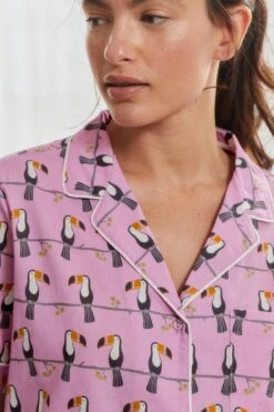 Violett, Frottee, Tukan - Scion At Next Durchgeknöpfter, Kurzer Pyjama -Next Geschäft C80 599s5