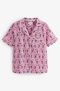 Violett, Frottee, Tukan - Scion At Next Durchgeknöpfter, Kurzer Pyjama -Next Geschäft C80 599s8