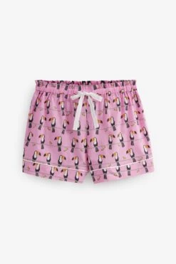 Violett, Frottee, Tukan - Scion At Next Durchgeknöpfter, Kurzer Pyjama -Next Geschäft C80 599s9