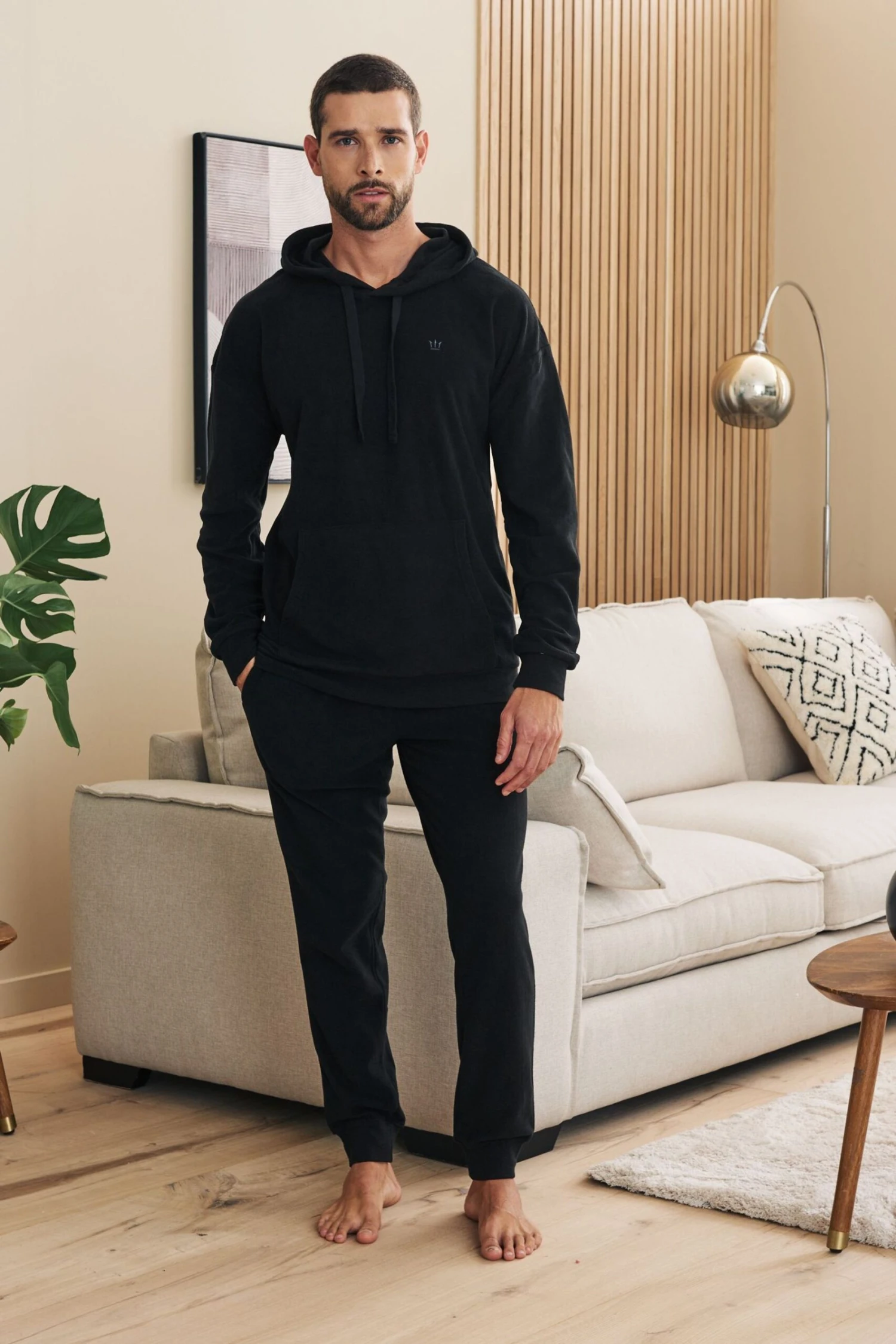 Schwarz - Next Thermo-Pyjama Mit Kapuze 1 Schwarz - Next Thermo-Pyjama Mit Kapuze