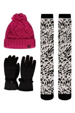 Pink - Dare 2b X Next Skiset Mit Mütze, Handschuhe Und Socken Für Damen