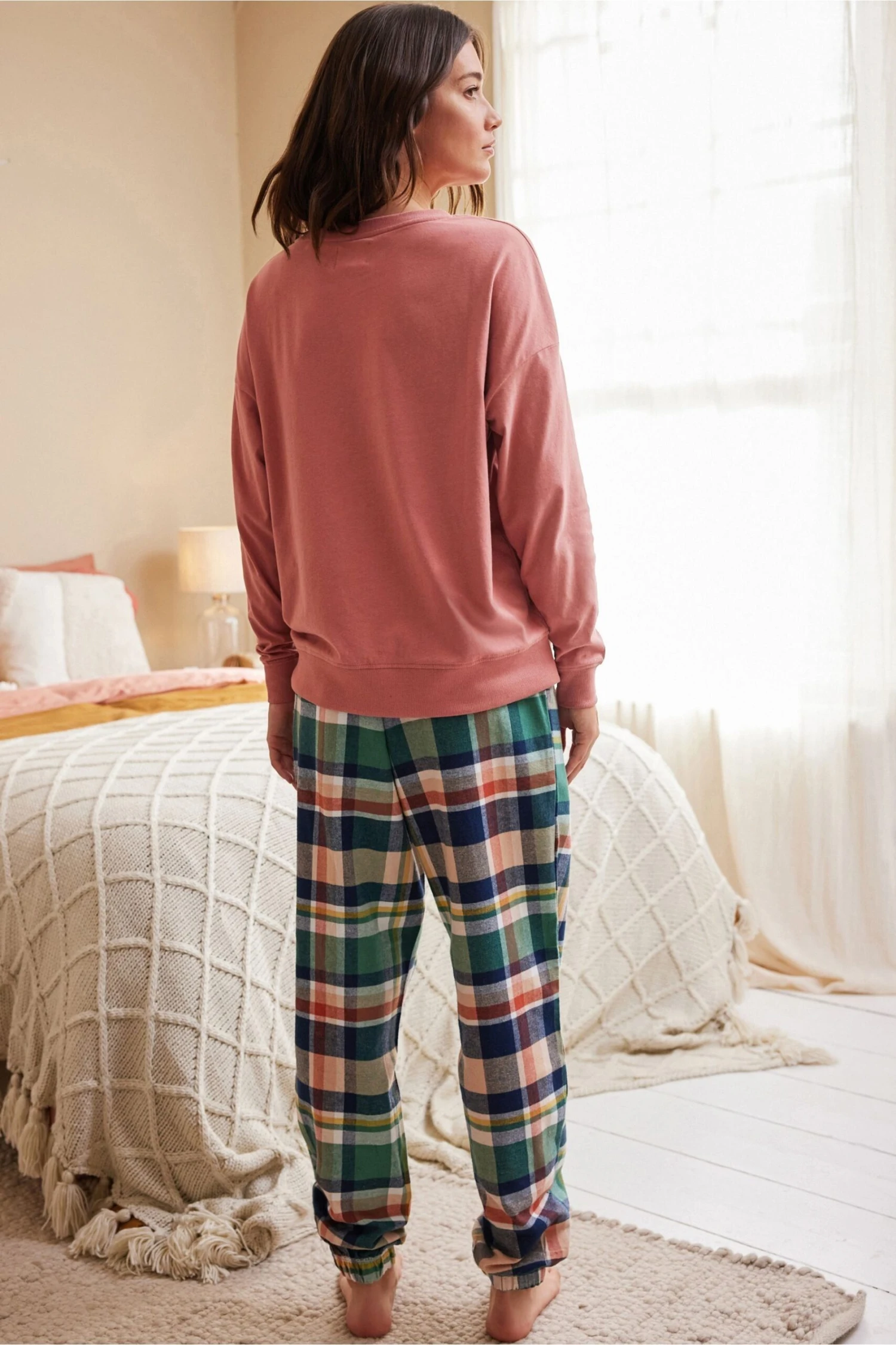 Karos - Next Damen Festive Friend Pyjama, Teil Der Familienkollektion 6 Karos - Next Damen Festive Friend Pyjama, Teil Der Familienkollektion – Bild 6