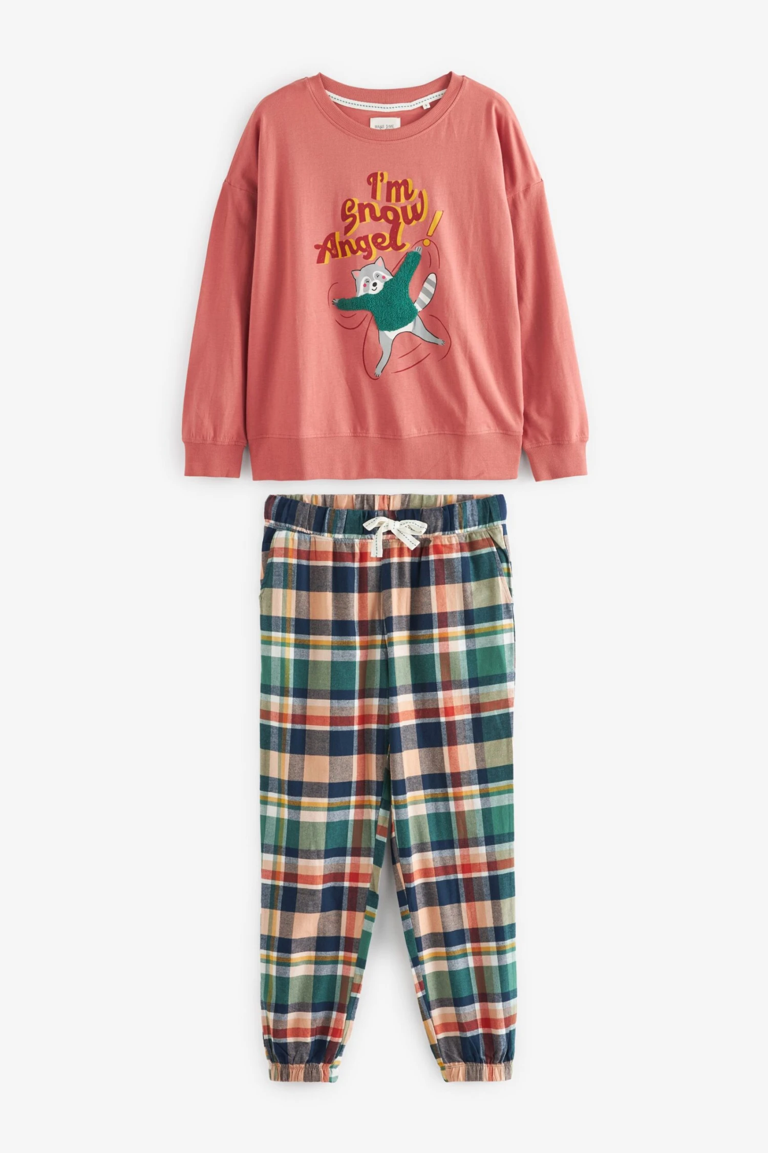 Karos - Next Damen Festive Friend Pyjama, Teil Der Familienkollektion 10 Karos - Next Damen Festive Friend Pyjama, Teil Der Familienkollektion – Bild 10