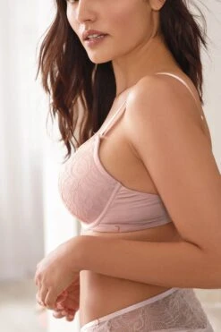 Pink - Savannah Miller X Next Tief Ausgeschnittener Spitzen-BH -Next Geschäft M33 332s5