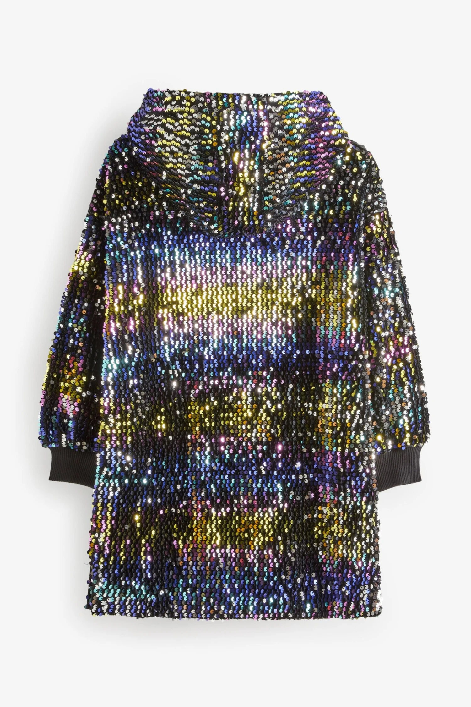 Schwarz/Regenbogen, Mehrfarbig - Next Set Mit Kapuzensweatshirt Mit Pailletten Und Leggings (3-16yrs) 6 Schwarz/Regenbogen, Mehrfarbig - Next Set Mit Kapuzensweatshirt Mit Pailletten Und Leggings (3-16yrs) – Bild 6