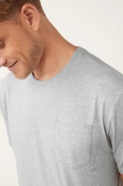 Grau/Blau, Geometrisches Muster - Next Motion Flex Kuscheliger Pyjama Mit Bündchen -Next Geschäft M68892s3