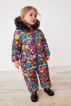 Bunt Gemustert - Next Spritzwasserfester, Bedruckter Schneeanzug (3 Monate Bis 7 Jahre)