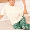 Grünes Blumenmuster - Morris & Co. At Next Pyjama-Set Mit T-Shirt Und Leggings