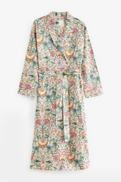 Rosa Mit Floralem Muster - Morris & Co. At Next Leichter Morgenmantel -Next Geschäft T14526s6