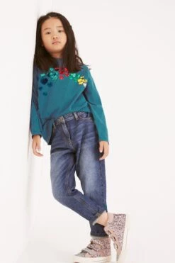 Next Langärmeliges Shirt Mit Paillettenbesatz (3-16yrs) -Next Geschäft T23999s2