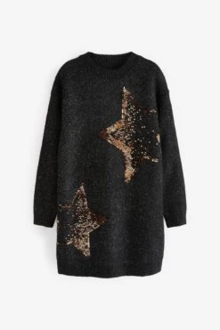 Next Pulloverkleid Mit Pailletten (3-16yrs) 10 Next Pulloverkleid Mit Pailletten (3-16yrs) -Next Geschäft T50430s5