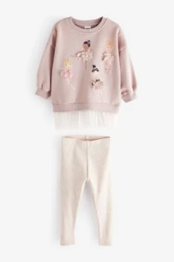 Pink - Next Sweatshirt Aus Netzstoff Mit Ballerinamotiv Und Leggings Im Set (3 Monate Bis 7 Jahre) 8 Pink - Next Sweatshirt Aus Netzstoff Mit Ballerinamotiv Und Leggings Im Set (3 Monate Bis 7 Jahre) -Next Geschäft T68369s4